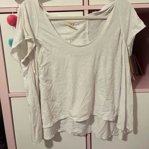 Free People Blouse || White Tee